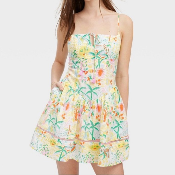 NWT! Roller Rabbit x Target Floral Mini Dress - Picture 3 of 4